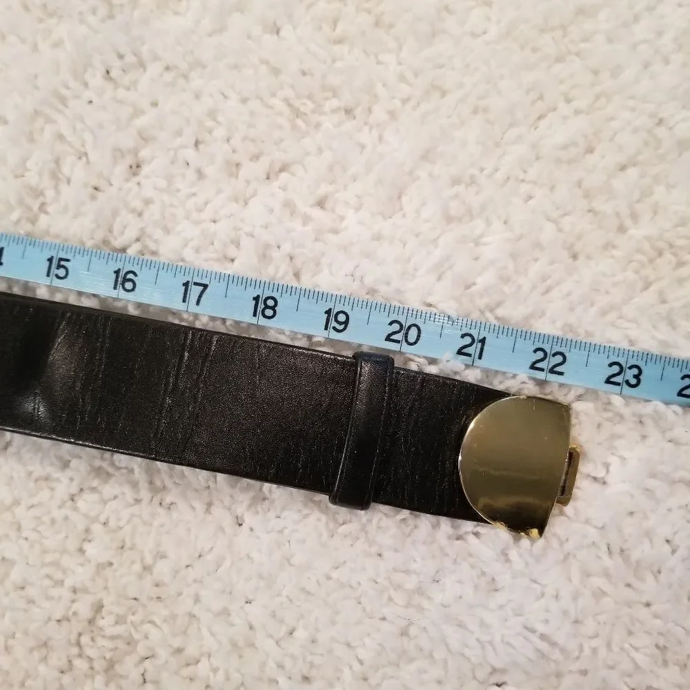 Vtg Accessocraft NYC Black/Gold Belt